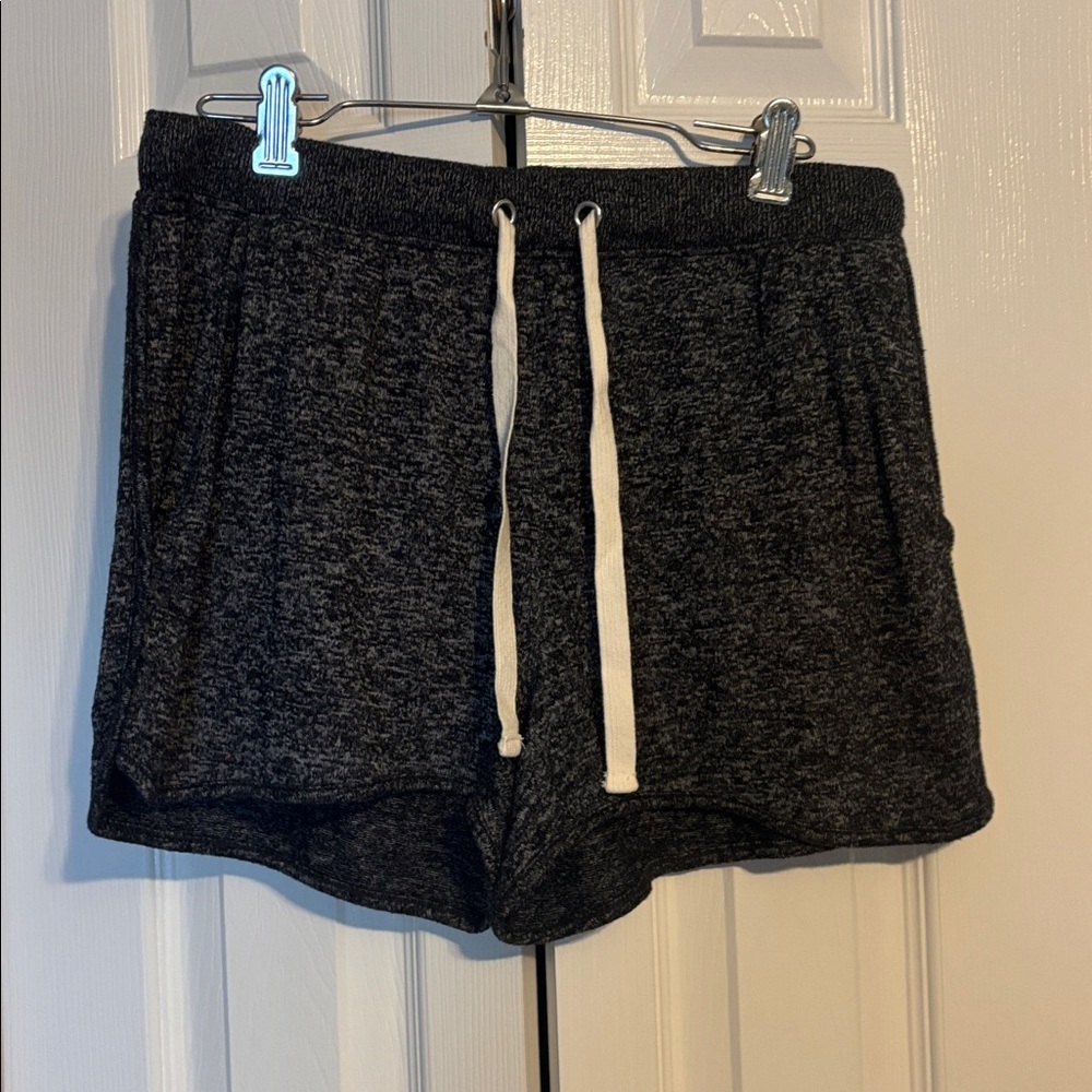 J CREW grey and black shorts with drawstring size XS NWOT